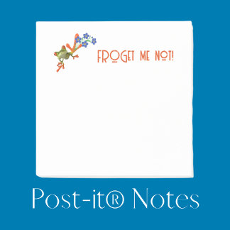 Frog Post-it® Notes "FROGet me not!" Post-it Block