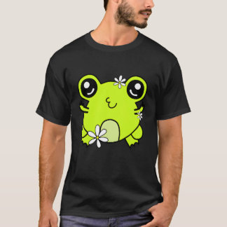 Frog pouting and showing middle finger funny t shirt