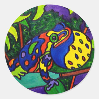 Frog Prince av Piliero Runt Klistermärke