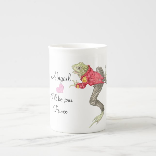 Frog Prince Bone China Mugg Benporslin Mugg (Framsidan)