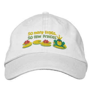 Frog Prince Broderad Keps