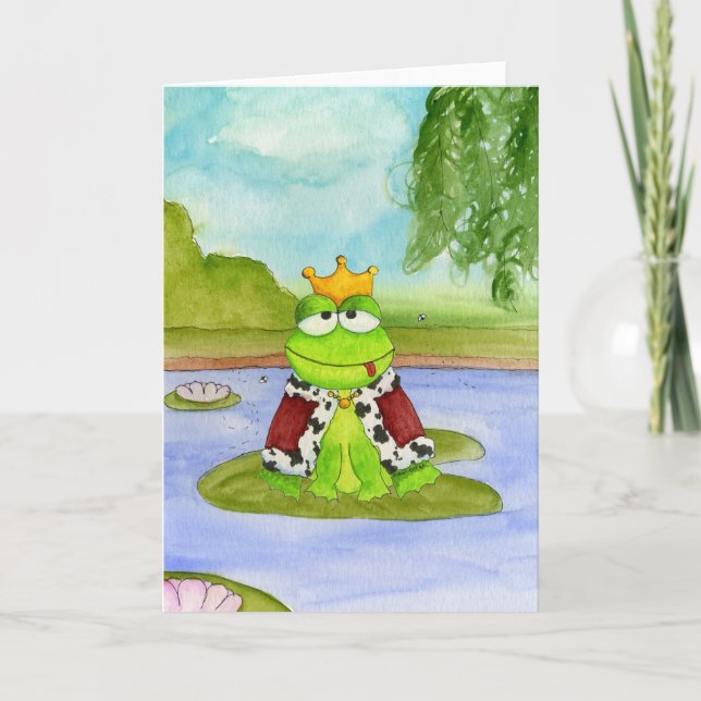 Frog Prince Card Helgkort (Framsida)