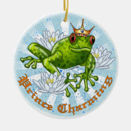 Frog Prince Charming-anpassningsbarnas prydnadsför Julgransprydnad Keramik