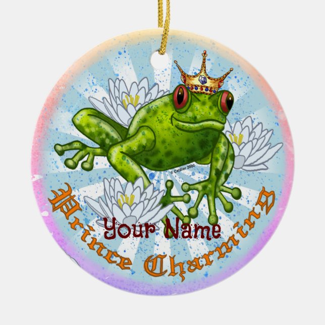 Frog Prince Charming Julgransprydnad Keramik (Framsidan)