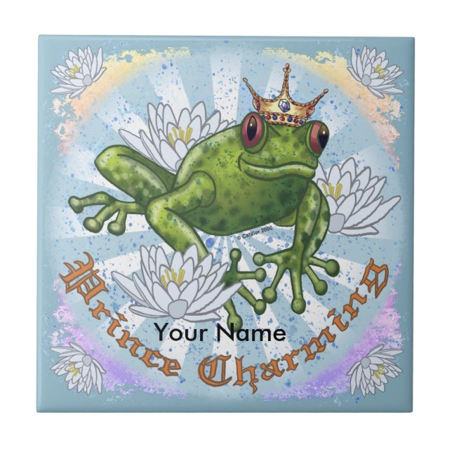 Frog Prince Charming tile Kakelplatta (Framsidan)