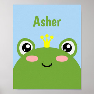 Frog Prince eller Princess Poster