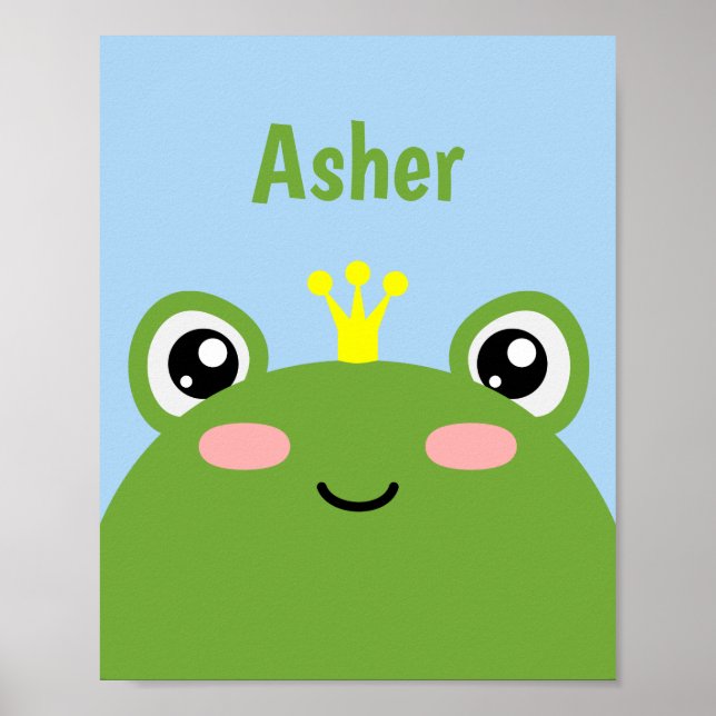 Frog Prince eller Princess Poster (Framsidan)