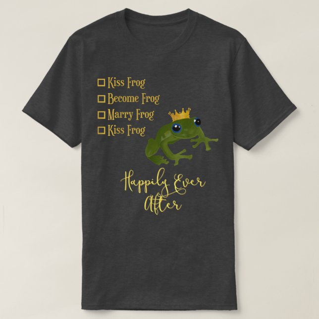 Frog Prince FiveStep Fairytale T Shirt (Design framsida)