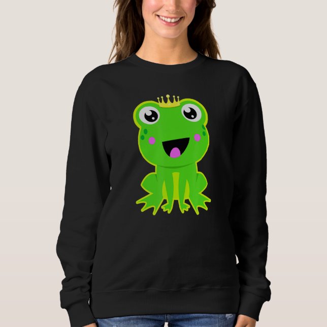 Frog Prince Funny Fairy Tale Älskare Gift Småbarn  T Shirt (Framsida)