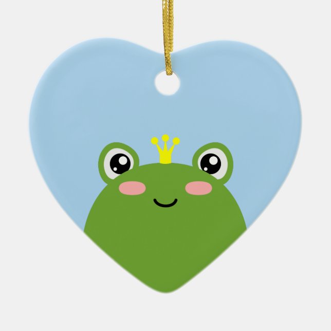 Frog Prince Julgransprydnad Keramik (Framsidan)