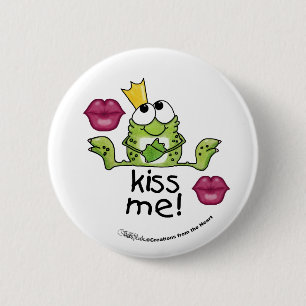 Frog Prince Kiss Me Knapp