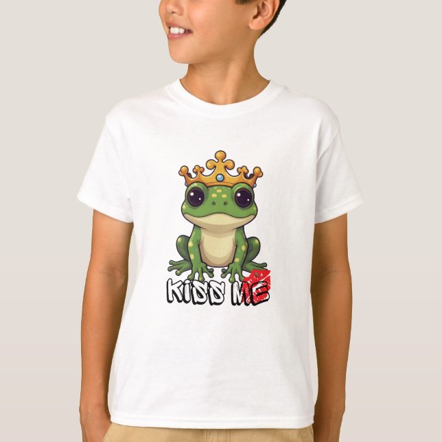 Frog Prince, Kiss me T Shirt (Framsida)