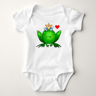 Frog Prince Krona Heart Cute Tecknad T Shirt