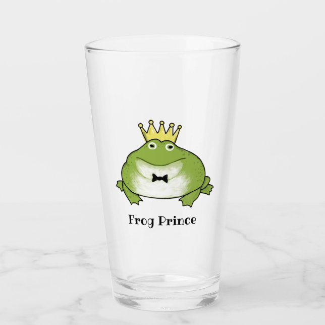 Frog Prince Personlig | Cute Fairy Tale Glaskopp (Framsida)