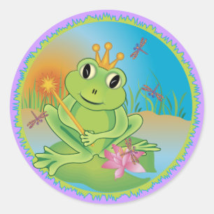 Frog Prince Runt Klistermärke