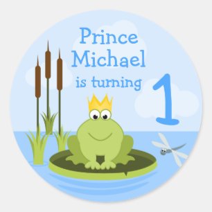 Frog Prince Runt Klistermärke