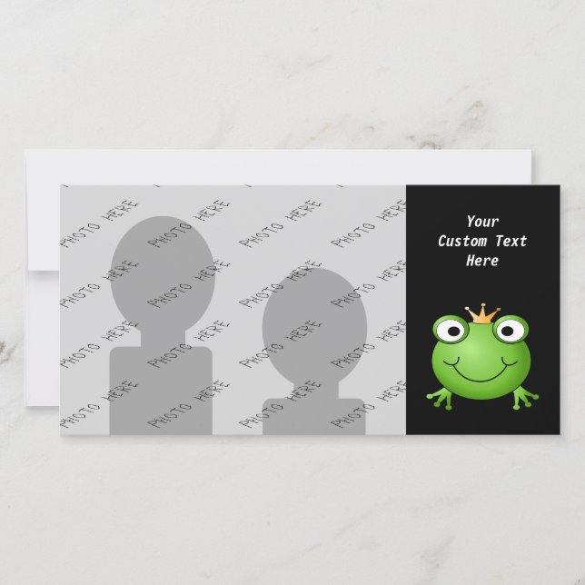 Frog Prince. Sömmande Frog med Krona. (Framsida)