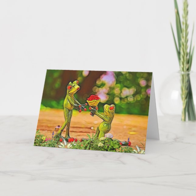 Frog Prince Valentine Day Card Helgkort (Framsida)