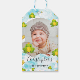 Frog Prince Watercolor Himlar Presentetikett