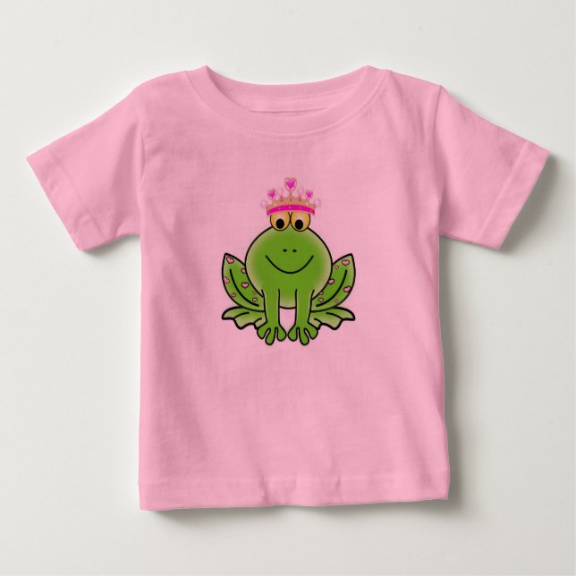 Frog Princess Baby Bra Jersey T-Shirt (Framsida)