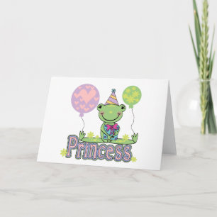 Frog Princess Birthday Tshirts och Gifts Kort