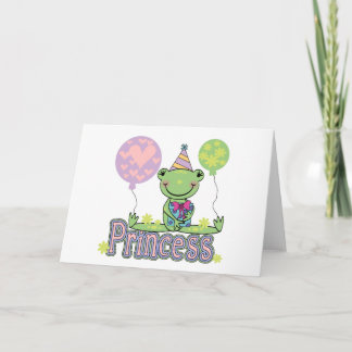 Frog Princess Birthday Tshirts och Gifts Kort