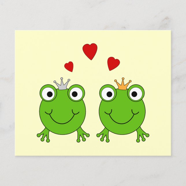 Frog Princess och Frog Prince, med hjärta. (Framsida)