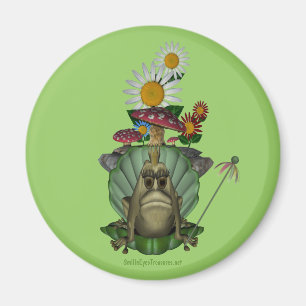 Frog Princess på Throne Cute Magnet