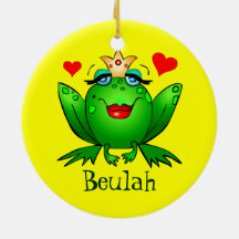 Frog Princess Prince Tecknad Frogs Namn Ornament