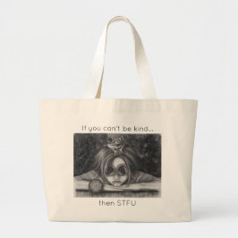 Frog Princess Tote Bag STFU BE natura purse Jumbo Tygkasse