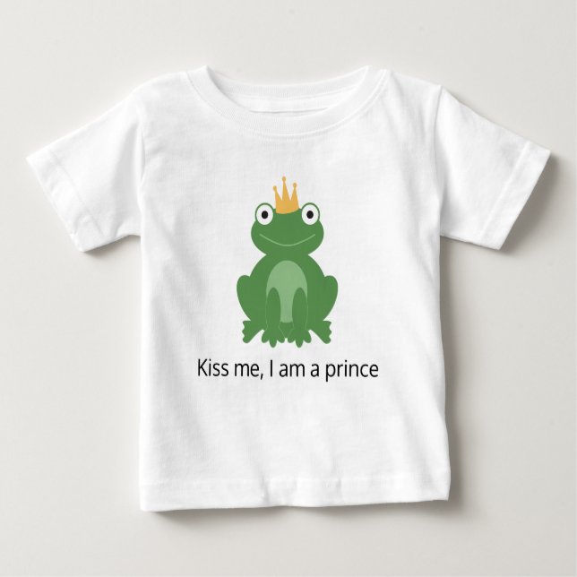 Frog prins t-shirt för baby småbarn killpojke (Framsida)
