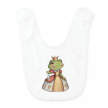 Frog prinsessa i a med krona och klänning