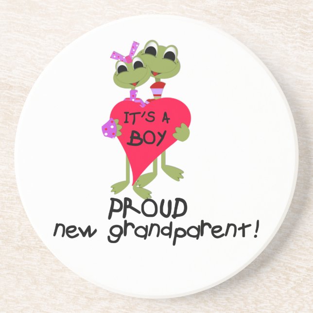 Frog Proud Grandparent of Boy Gifts Underlägg (Framsidan)