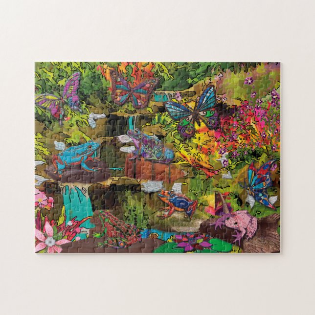 Frog puzzle pussel (Horisontell)