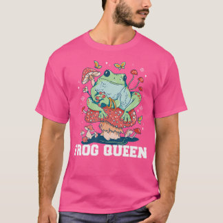 Frog Queen Funny Aesthetic Frog Girls Queen ns T Shirt