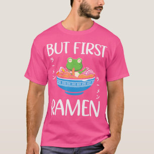 Frog Ramen Manga Otaku Japanska Anime Kawaii Noodl T Shirt
