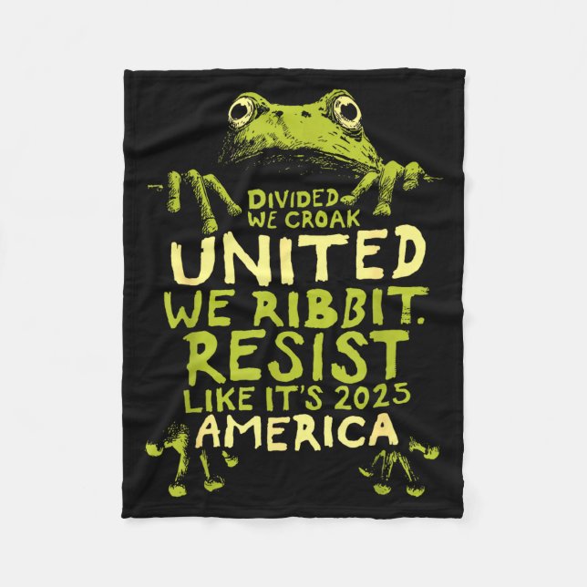 Frog Resist Cute Funny  Fleecefilt (Framsidan)