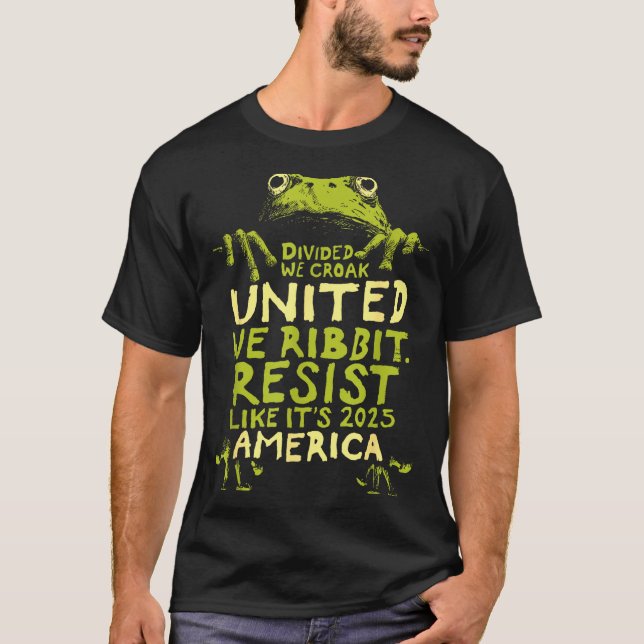 Frog Resist Cute Funny  T Shirt (Framsida)