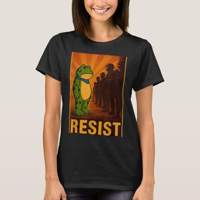 Frog Resist Rtland Frog Protest - Rtland Frog Acti T Shirt (Framsida)