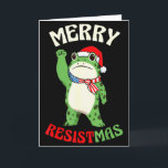 Frog Retro Merry Resistmas Rolig Politisk Jul Kort<br><div class="desc">Frog Retro Merry Resistmas Rolig Politisk Jul _2</div>