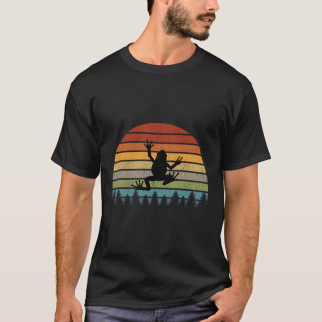 Frog Retro-Vintage T Shirt (Framsida)