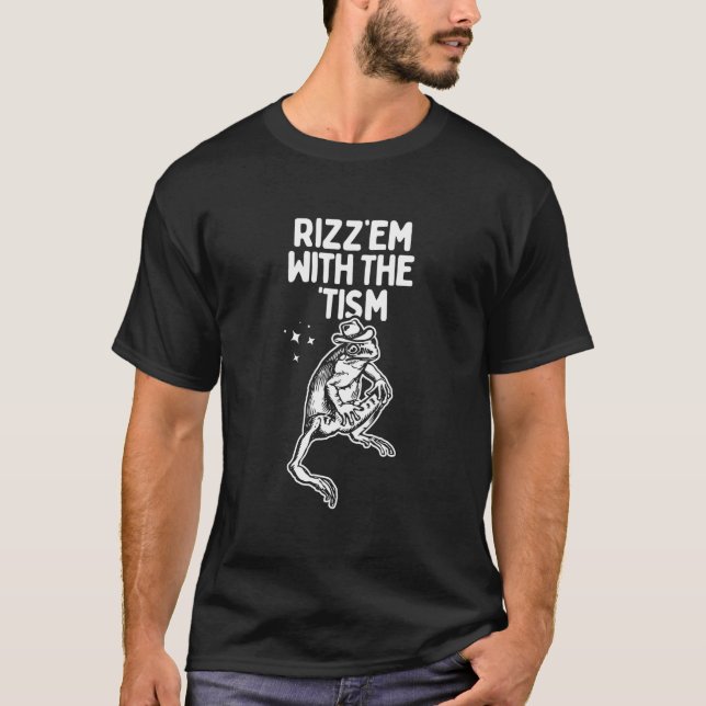 Frog Rizz Em med turen T Shirt (Framsida)