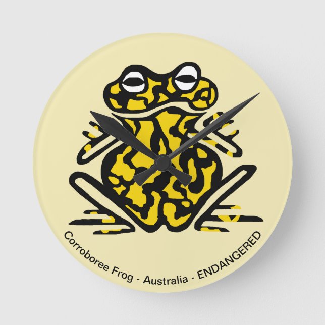 Frog - rund klocka (Framsida)