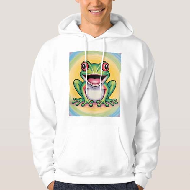 Frog’s Gentle Smile Hoodie (Framsida)