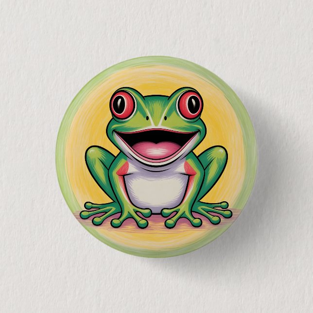 Frog’s Gentle Smile Knapp (Framsida)