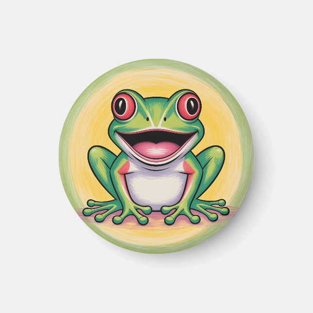 Frog’s Gentle Smile Magnet (Framsidan)