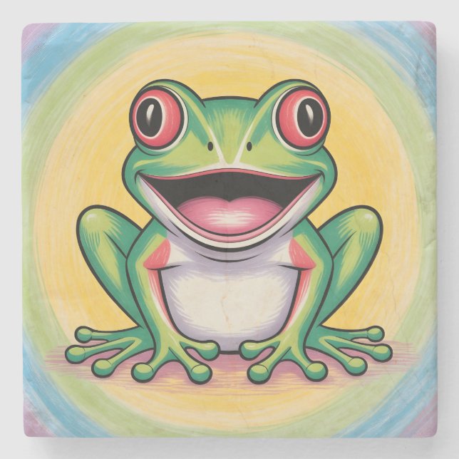 Frog’s Gentle Smile Stenunderlägg (Framsidan)