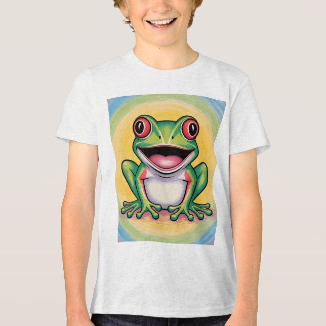 Frog’s Gentle Smile T Shirt (Framsida)