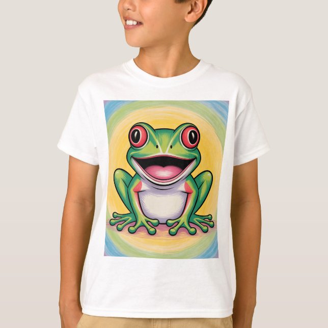 Frog’s Gentle Smile T Shirt (Framsida)