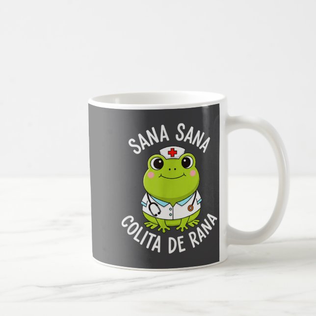 Frog Sana Sana Colita De Rana Frog Mexican Nurse L Kaffemugg (Höger)